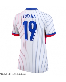 Billige Fotballdrakt Frankrike Youssouf Fofana #19 Replika Bortedrakt Dame EM 2024 Kortermet